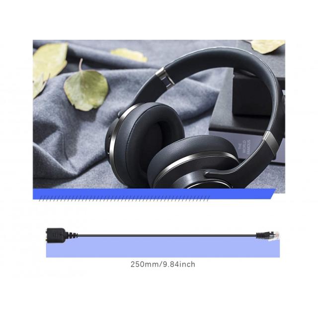 Equip - 147944 cable de audio 0,25 m RJ-9 2 x 3.5mm Negro