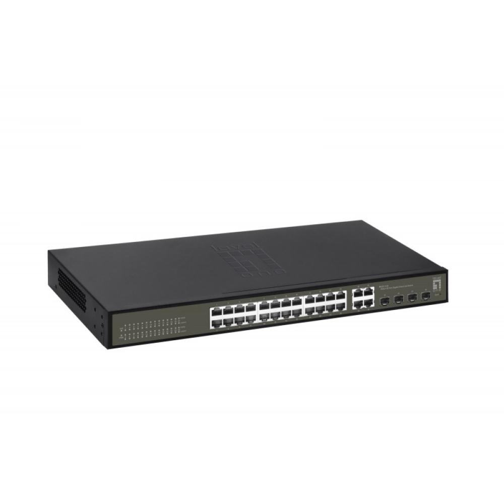 LevelOne - GES-2128 switch Gestionado L2 Gigabit Ethernet (10/100/1000) Negro