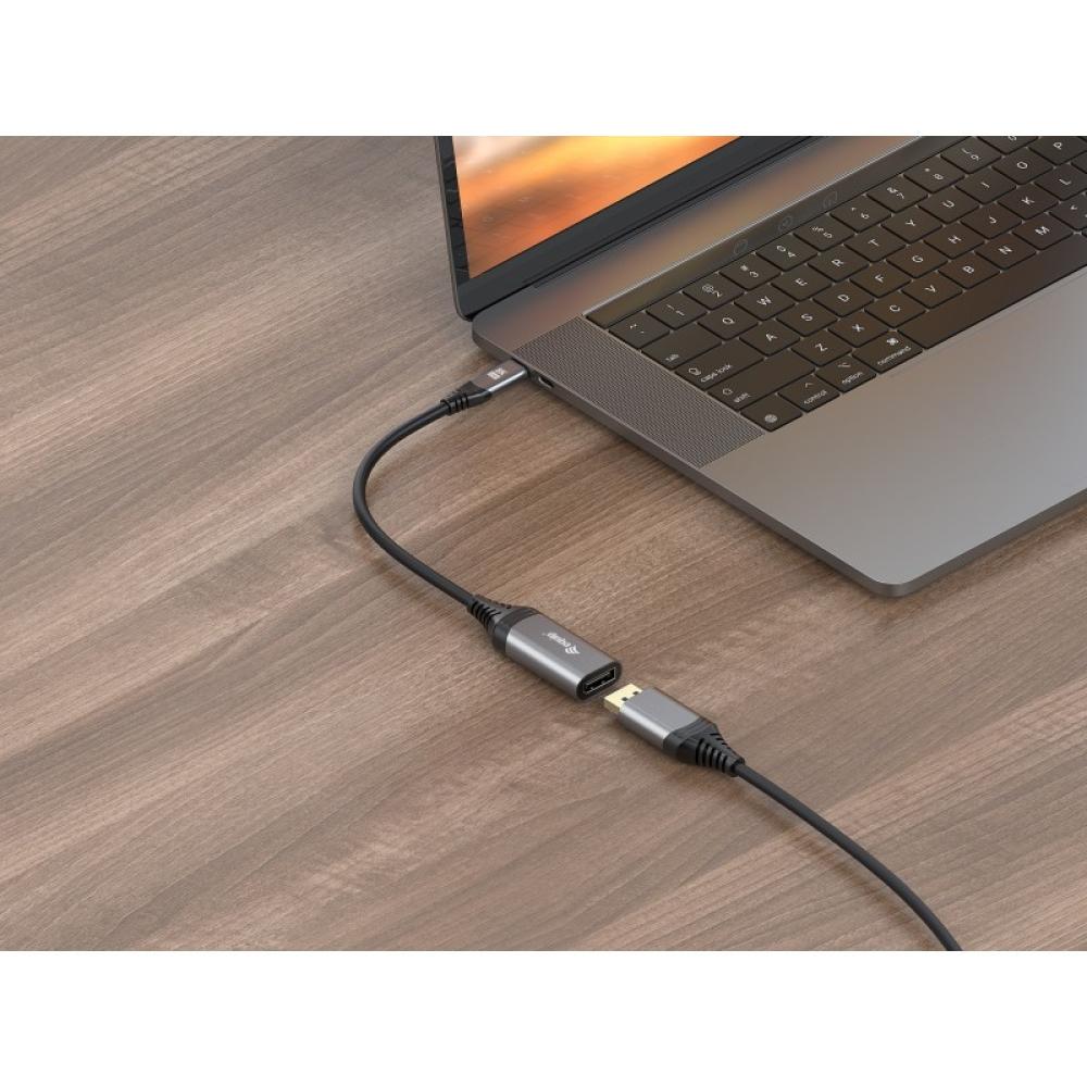 Equip - 133493 Adaptador de USB-C a DisplayPort 1.4, 8K/30Hz
