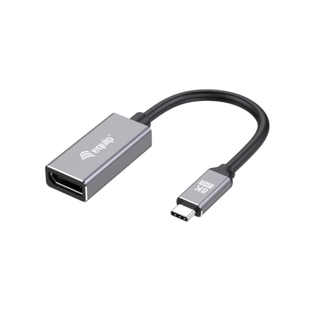 Equip - 133493 Adaptador de USB-C a DisplayPort 1.4, 8K/30Hz