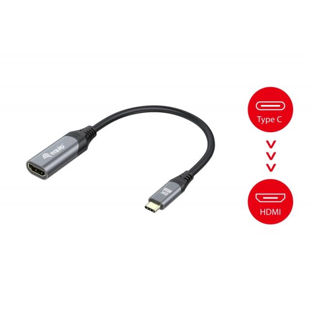 Equip - Adaptador USB-C a HDMI 2.1, 8K/30Hz