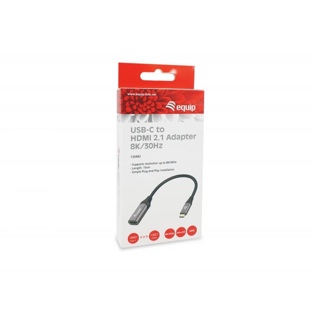 Equip - Adaptador USB-C a HDMI 2.1, 8K/30Hz