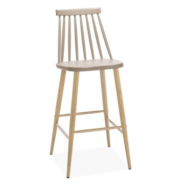 Taburete CAMUS, metal, beige