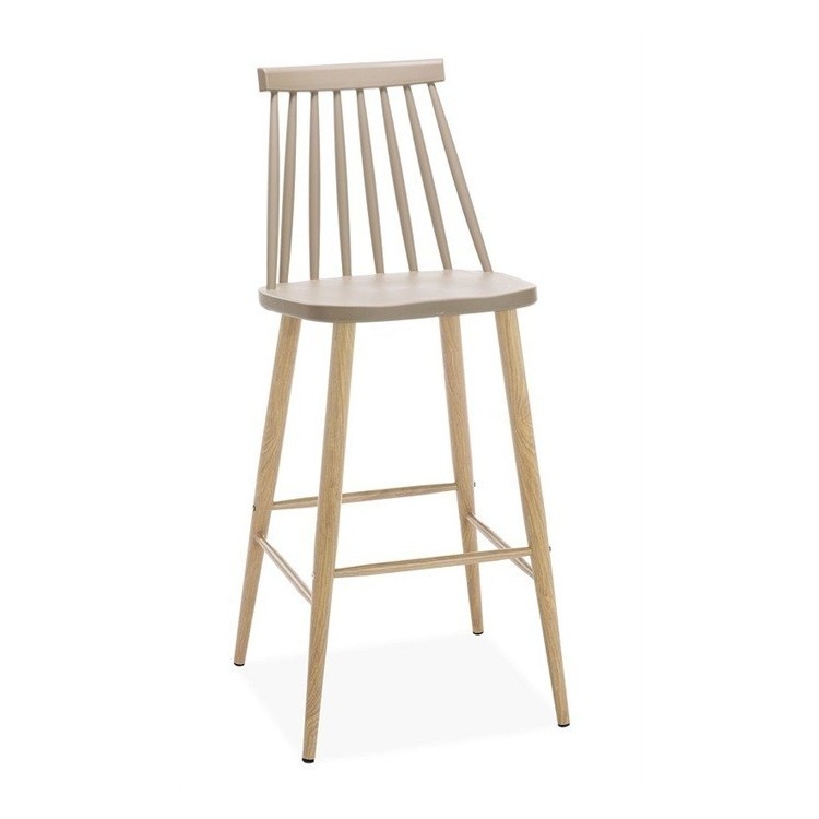 Taburete CAMUS, metal, beige