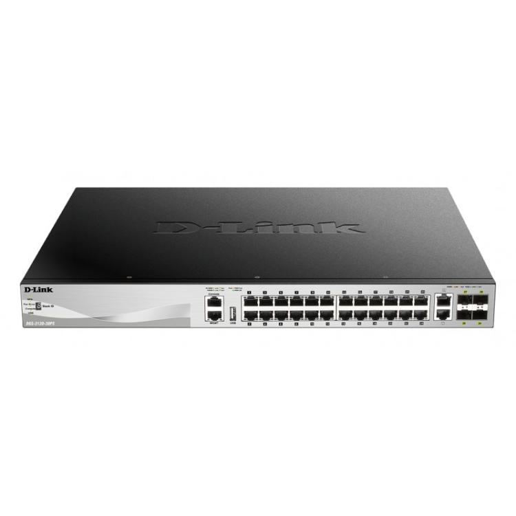 D-Link - DGS-3130-30PS/E switch Gestionado L3 Gigabit Ethernet (10/100/1000) Energía sobre Ethernet (PoE) Gris