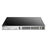 D-Link - DGS-3130-30PS/E switch Gestionado L3 Gigabit Ethernet (10/100/1000) Energía sobre Ethernet (PoE) Gris