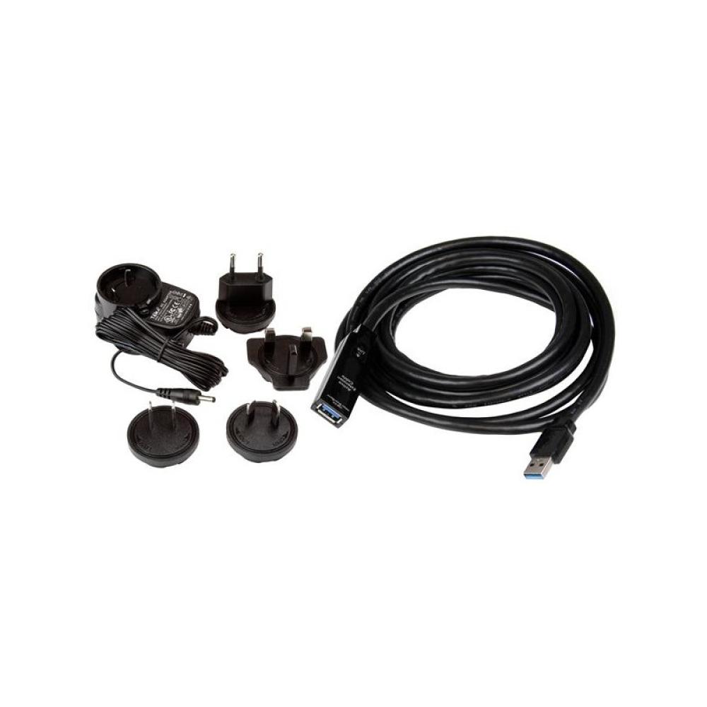 StarTech.com - Cable Extensor Alargador USB 3.0 SuperSpeed Activo de 3m - USB A Macho a Hembra - Negro