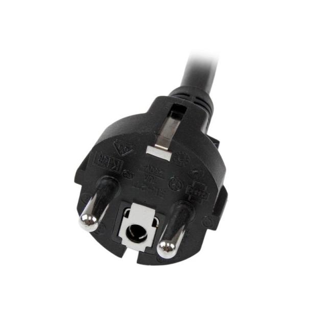 StarTech.com - Cable de 2m de Alimentación de Ordenador, 16AWG, EU Schuko a C19, 16A 250V, Cable de Alimentación de Repuesto, Im