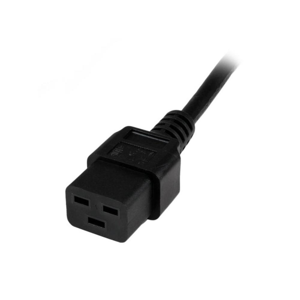 StarTech.com - Cable de 2m de Alimentación de Ordenador, 16AWG, EU Schuko a C19, 16A 250V, Cable de Alimentación de Repuesto, Im