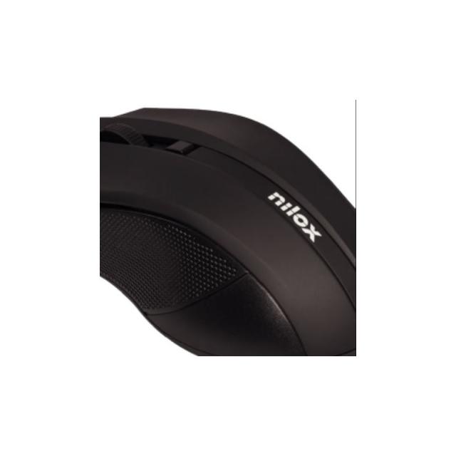 Nilox - RATON ÓPTICO USB 1600 DPI -NEGRO