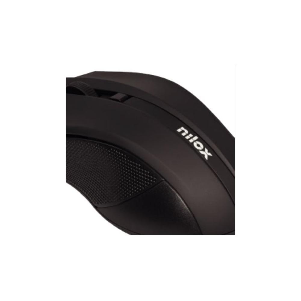 Nilox - RATON ÓPTICO USB 1600 DPI -NEGRO