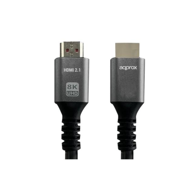 Approx - APPC62 cable HDMI 1 m HDMI tipo A (Estándar) Negro, Gris