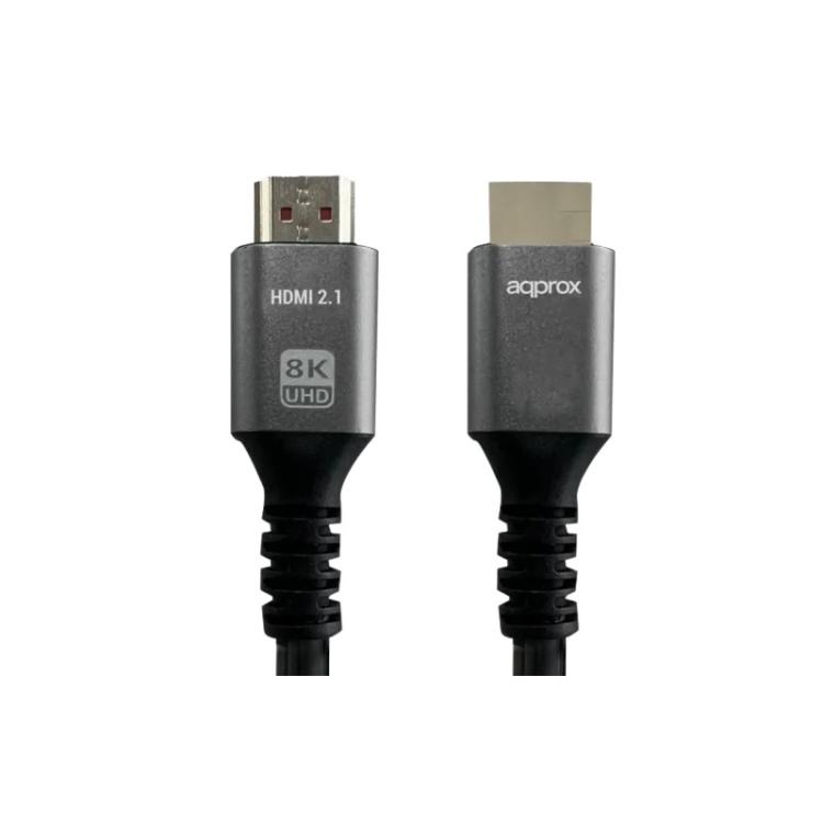 Approx - APPC62 cable HDMI 1 m HDMI tipo A (Estándar) Negro, Gris