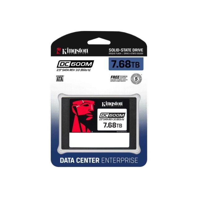 Kingston Technology - Disco SSD DC600ME SATA Enterprise (uso mixto) de 2,5” y 7680 G