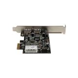 StarTech.com - Adaptador Tarjeta Controladora PCI Express PCI-E 2 Puertos USB 3.0 con Alimentación Molex y UASP