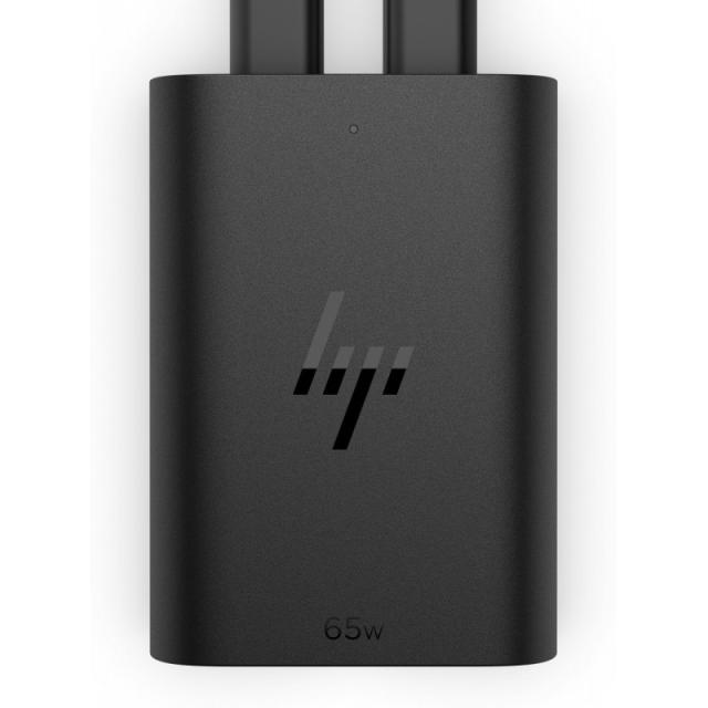 HP - Cargador para portátil de con USB-C GaN de 65 W - 600Q8AA#ABB