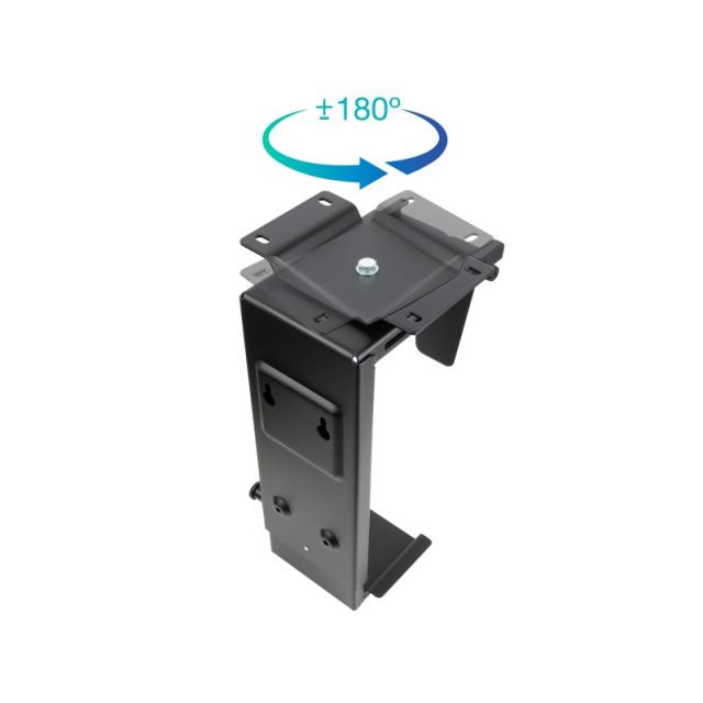 TooQ - Soporte Metálico para CPU para Escritorio/Pared, Negro