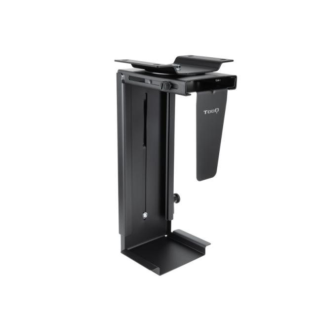 TooQ - Soporte Metálico para CPU para Escritorio/Pared, Negro