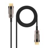 Nanocable - Cable HDMI V2.0 AOC 4K@60Hz 18Gbps A/M-A/M, Negro, 10 m