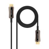Nanocable - Cable HDMI V2.1 AOC 8K@60Hz 4K@120Hz 48Gbps A/M-A/M, Negro, 20 m