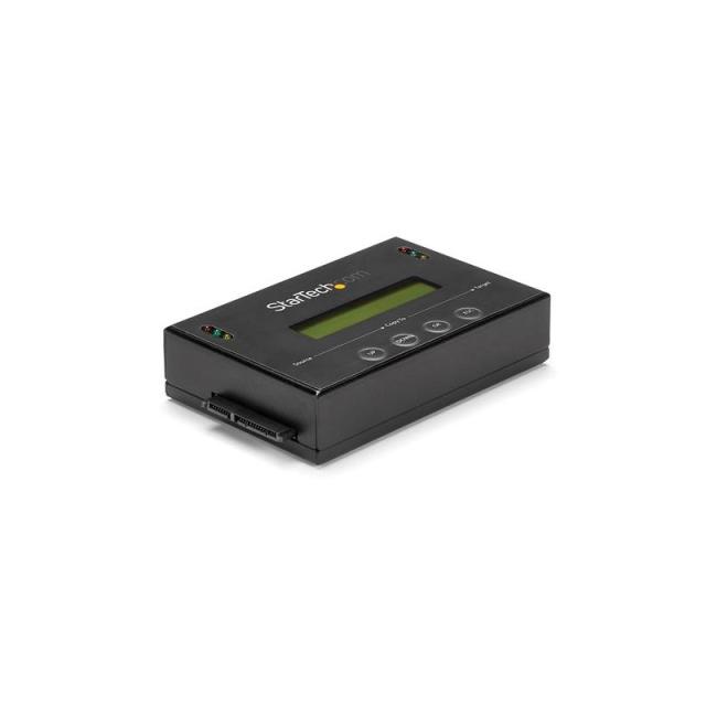 StarTech.com - Clonador y Borrador Autónomo 1:1 para Discos Duros SSDs SATA - con Pantalla LCD - TAA - Independiente del Sistema