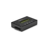 StarTech.com - Clonador y Borrador Autónomo 1:1 para Discos Duros SSDs SATA - con Pantalla LCD - TAA - Independiente del Sistema