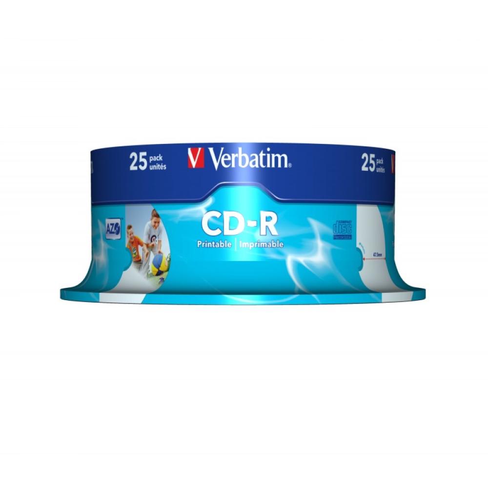 Verbatim - CD-R AZO Wide Inkjet Printable 700 MB 25 pieza(s)