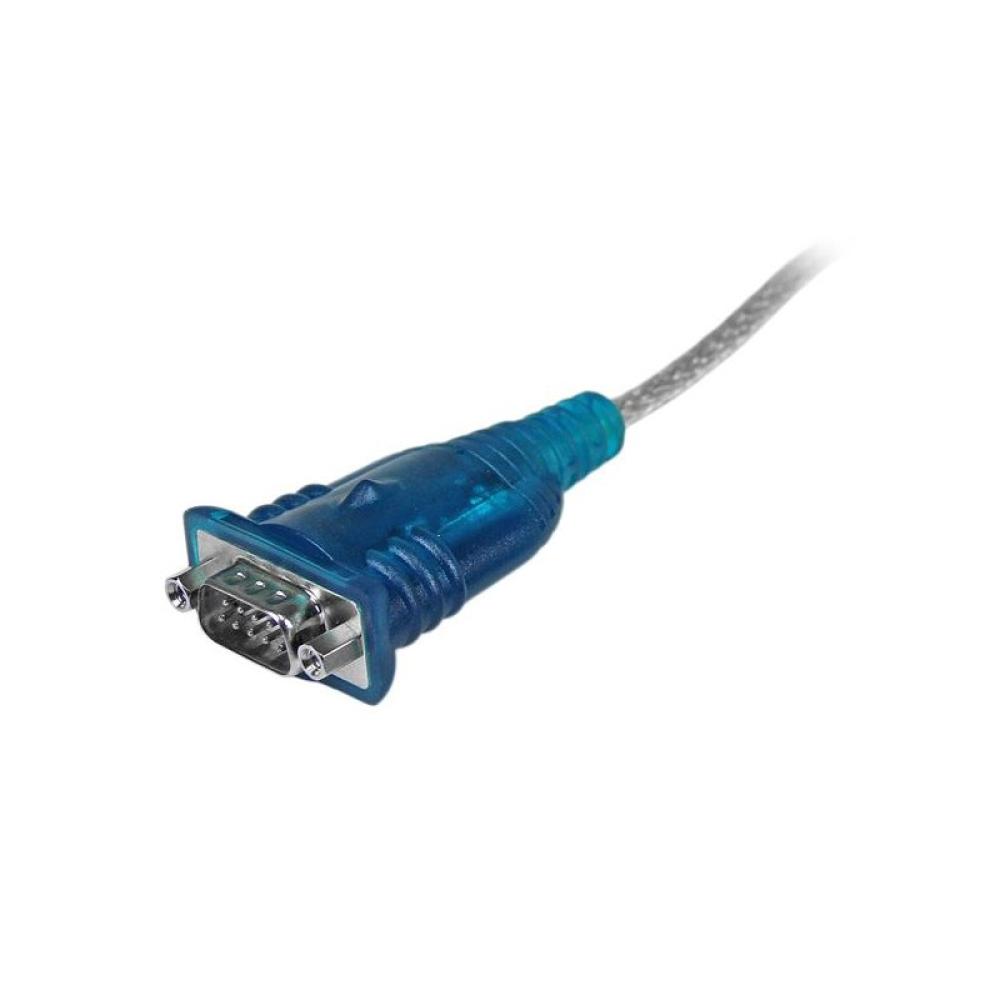 StarTech.com - Cable Adaptador USB a Serie RS232 de 1 Puerto Serial DB9 - Macho a Macho