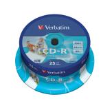 Verbatim - CD-R AZO Wide Inkjet Printable 700 MB 25 pieza(s)