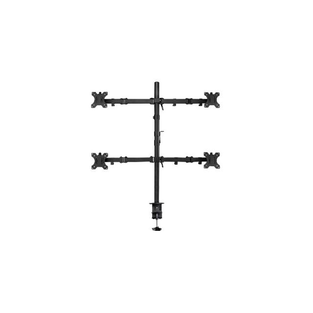 Ewent - EW1514 soporte para monitor 81,3 cm (32") Abrazadera/Atornillado Negro