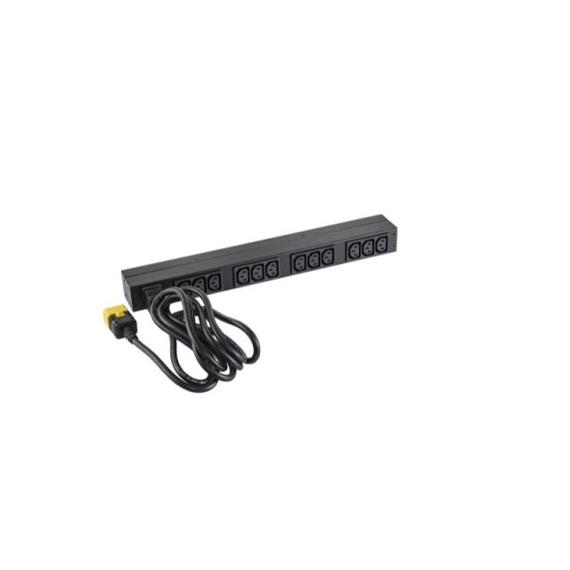 APC - Basic Rack PDU unidad de distribución de energía (PDU) 12 salidas AC 0U/1U Negro