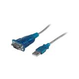 StarTech.com - Cable Adaptador USB a Serie RS232 de 1 Puerto Serial DB9 - Macho a Macho