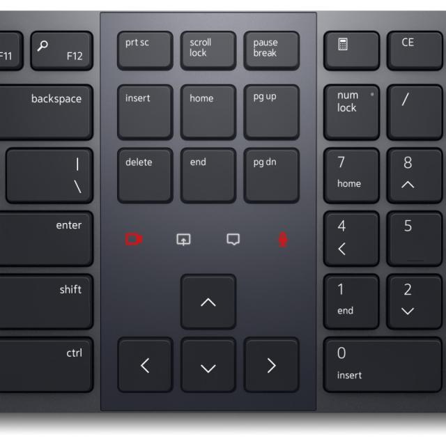 DELL - KB900 teclado Oficina RF Wireless + Bluetooth QWERTY Español Grafito