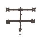 StarTech.com - Brazo de Escritorio para 4 Monitores 2x2 de hasta 27" con Montaje VESA- Soporte Ergonómico con Mástil, Articulado