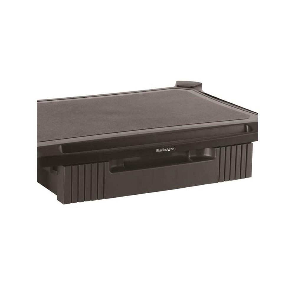 StarTech.com - Base con Cajón para Monitor - de Altura Ajustable con Columnas Apilables - con Soporte para Pantallas hasta 32 Pu
