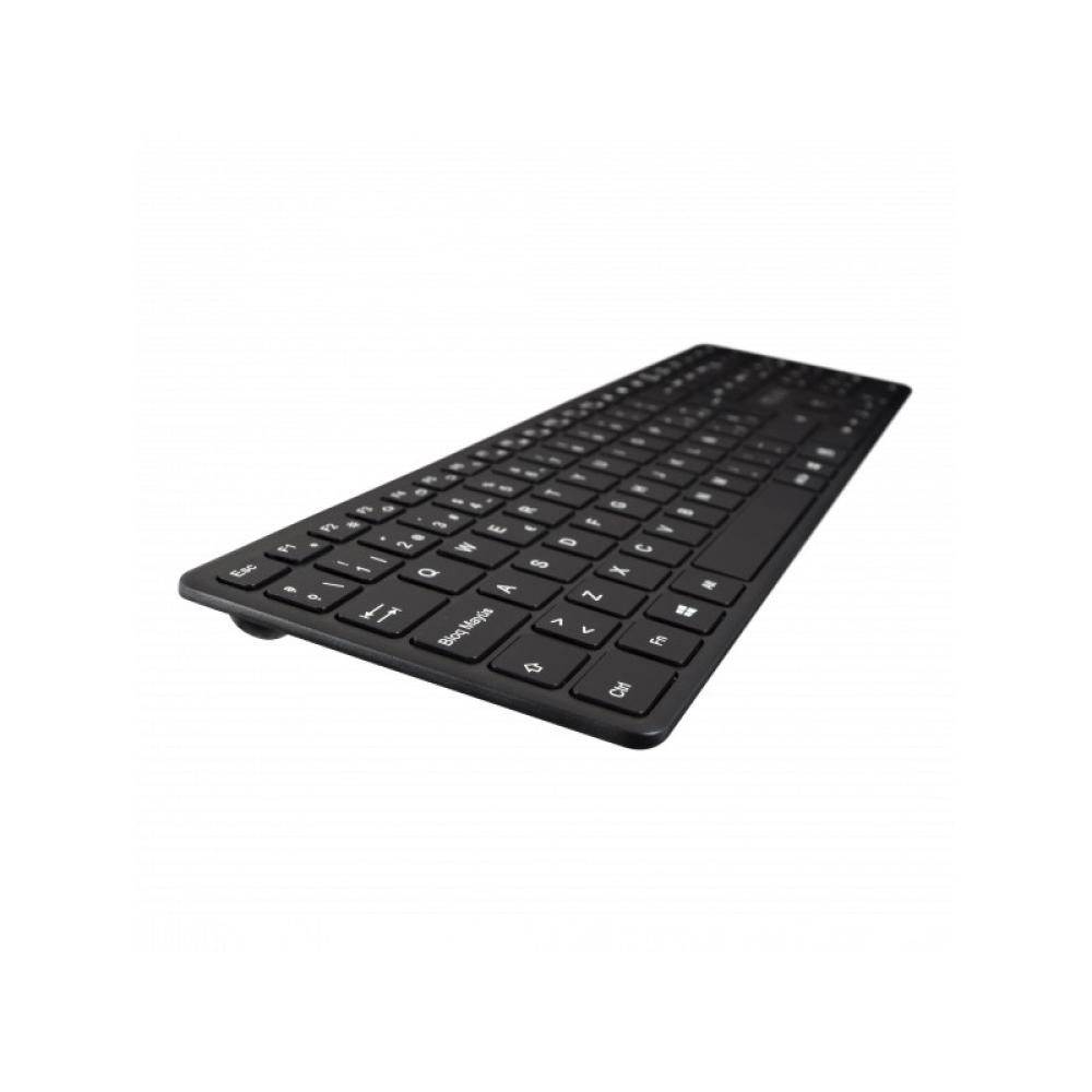V7 - Teclado Bluetooth KW550ESBT de 2,4 GHz, modo dual, QWERTY español: negro