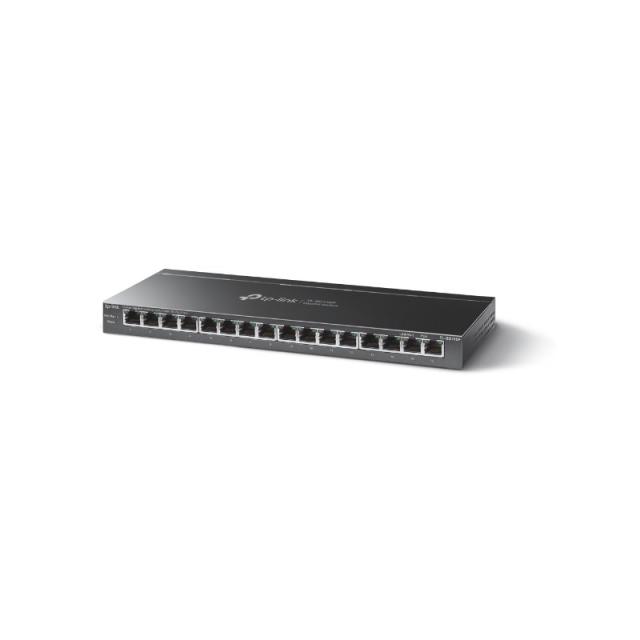 TP-Link - TL-SG116P switch No administrado Gigabit Ethernet (10/100/1000) Energía sobre Ethernet (PoE) Negro