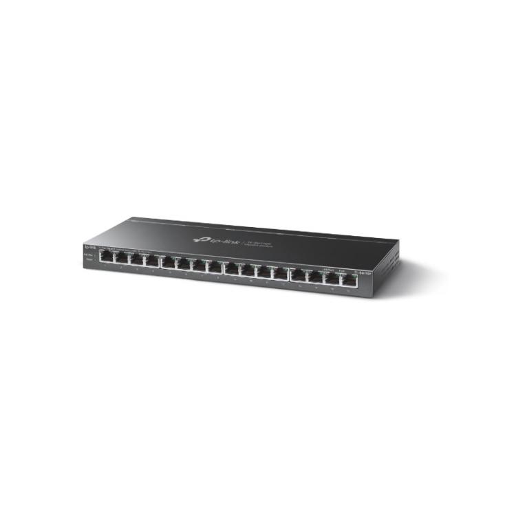 TP-Link - TL-SG116P switch No administrado Gigabit Ethernet (10/100/1000) Energía sobre Ethernet (PoE) Negro