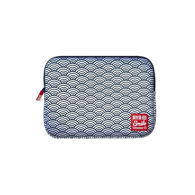 Smile - Laptop sleeve Kimono 13"-14" Seigaiha + Mouse