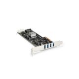 StarTech.com - Adaptador Tarjeta PCI Express PCI-E 4 Puertos USB 3.0 UASP 2 Canales de 5Gbps con Alimentación Molex SATA