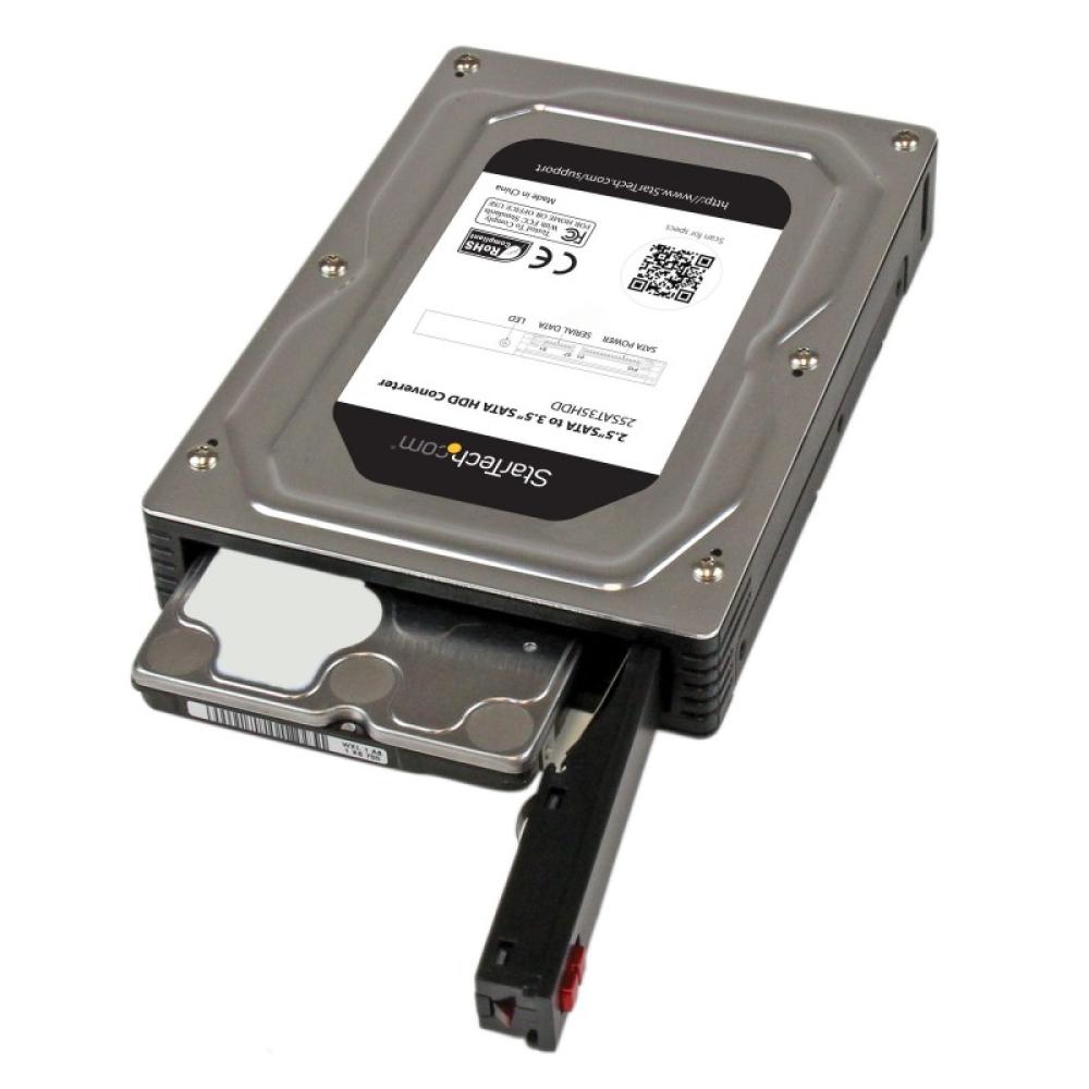 StarTech.com - Adaptador Caja para Discos Duros o SSD de 2,5" a 3,5" SATA - Convertidor para Disco Duro Externo para Unidades de
