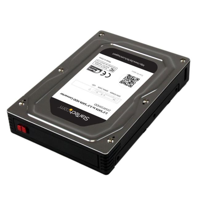 StarTech.com - Adaptador Caja para Discos Duros o SSD de 2,5" a 3,5" SATA - Convertidor para Disco Duro Externo para Unidades de