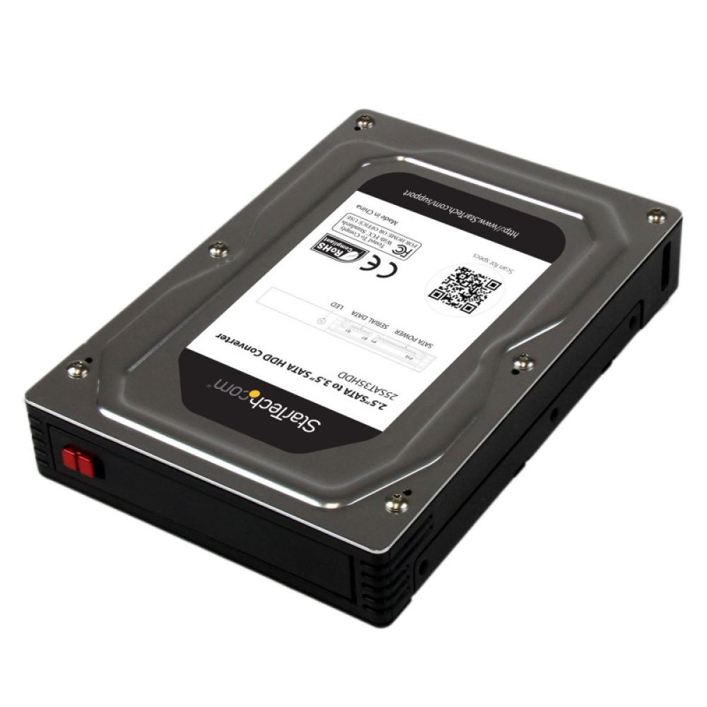 StarTech.com - Adaptador Caja para Discos Duros o SSD de 2,5" a 3,5" SATA - Convertidor para Disco Duro Externo para Unidades de