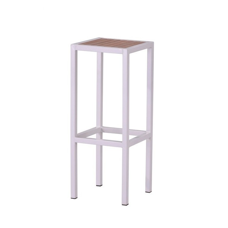 Taburete PLAYAMAR, metal, polywood natural