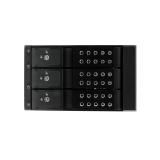 StarTech.com - Rack Móvil Backplane de 3 Bahías para Unidades de 3,5 SAS II/SATA III Hot Swap - 6 Gbps - Rack Móvil de Aluminio
