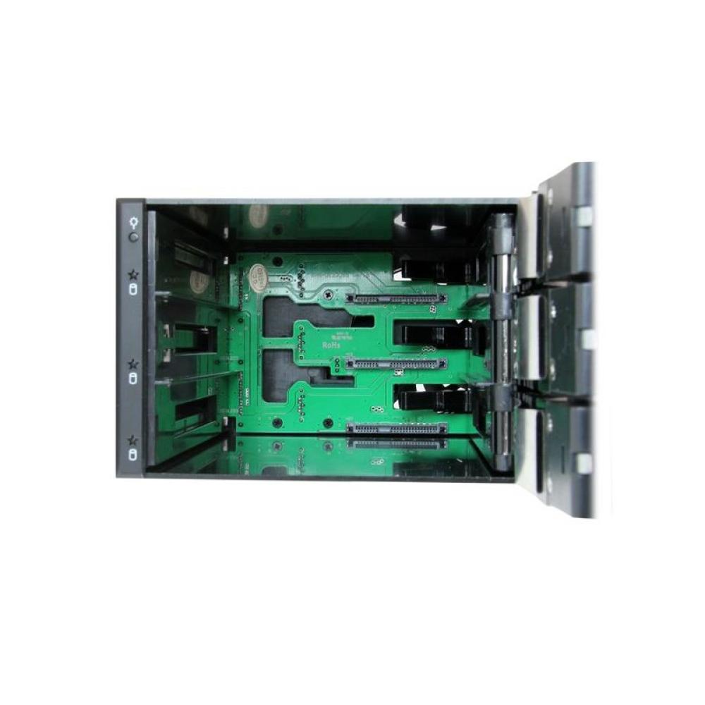 StarTech.com - Rack Móvil Backplane de 3 Bahías para Unidades de 3,5 SAS II/SATA III Hot Swap - 6 Gbps - Rack Móvil de Aluminio