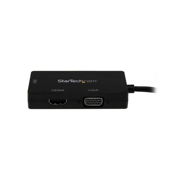 StarTech.com - Adaptador Conversor de Mini DisplayPort a VGA DVI o HDMI - Convertidor A/V 3 en 1 para viajes