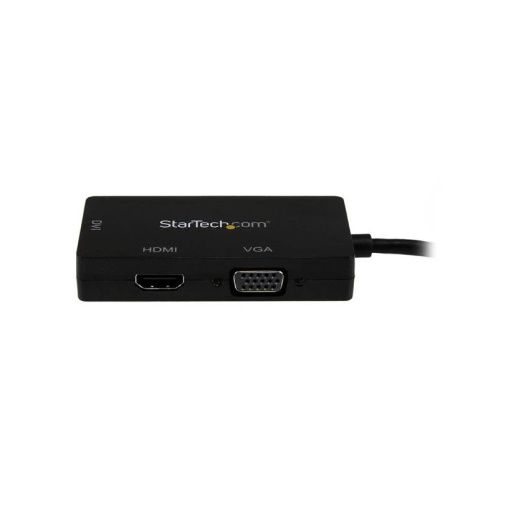 StarTech.com - Adaptador Conversor de Mini DisplayPort a VGA DVI o HDMI - Convertidor A/V 3 en 1 para viajes