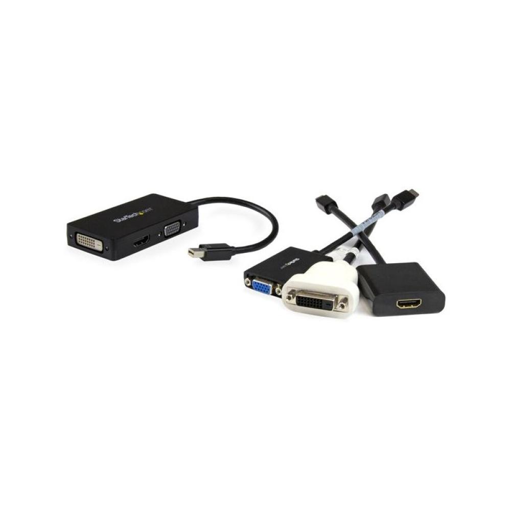 StarTech.com - Adaptador Conversor de Mini DisplayPort a VGA DVI o HDMI - Convertidor A/V 3 en 1 para viajes