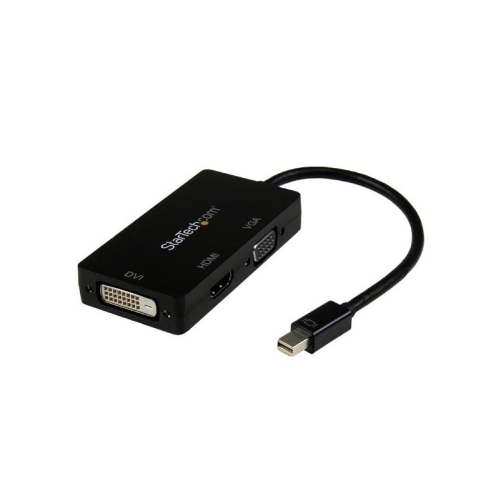 StarTech.com - Adaptador Conversor de Mini DisplayPort a VGA DVI o HDMI - Convertidor A/V 3 en 1 para viajes